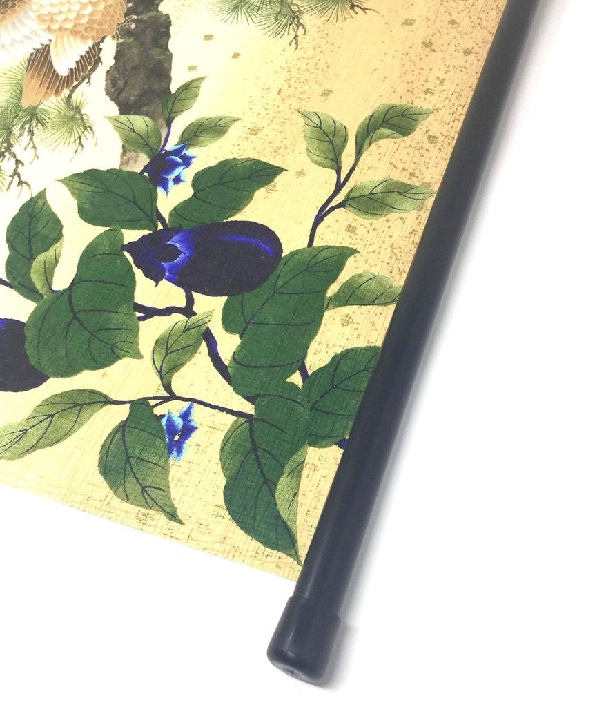 Washi Kawasumi Pattern Yuzen Washi Tapestry First Dream 58 X 46 Cm Gift Boxed First Second Third Eggplant All-over Fuji, Hawk,