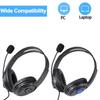 Call Center Usb Headset Telephone Computer Heaphone With Microphone Business Wired Headphones For Computer Laptop Pc