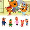 Kid E Cats Plastic Cake Toppers Set For Birthday Decorations With Collectible Toy Figures