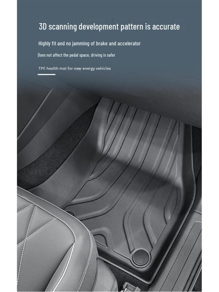 Eco-Friendly TPE Floor and Trunk Mats for 2024 Volkswagen Tiguan L/L Pro