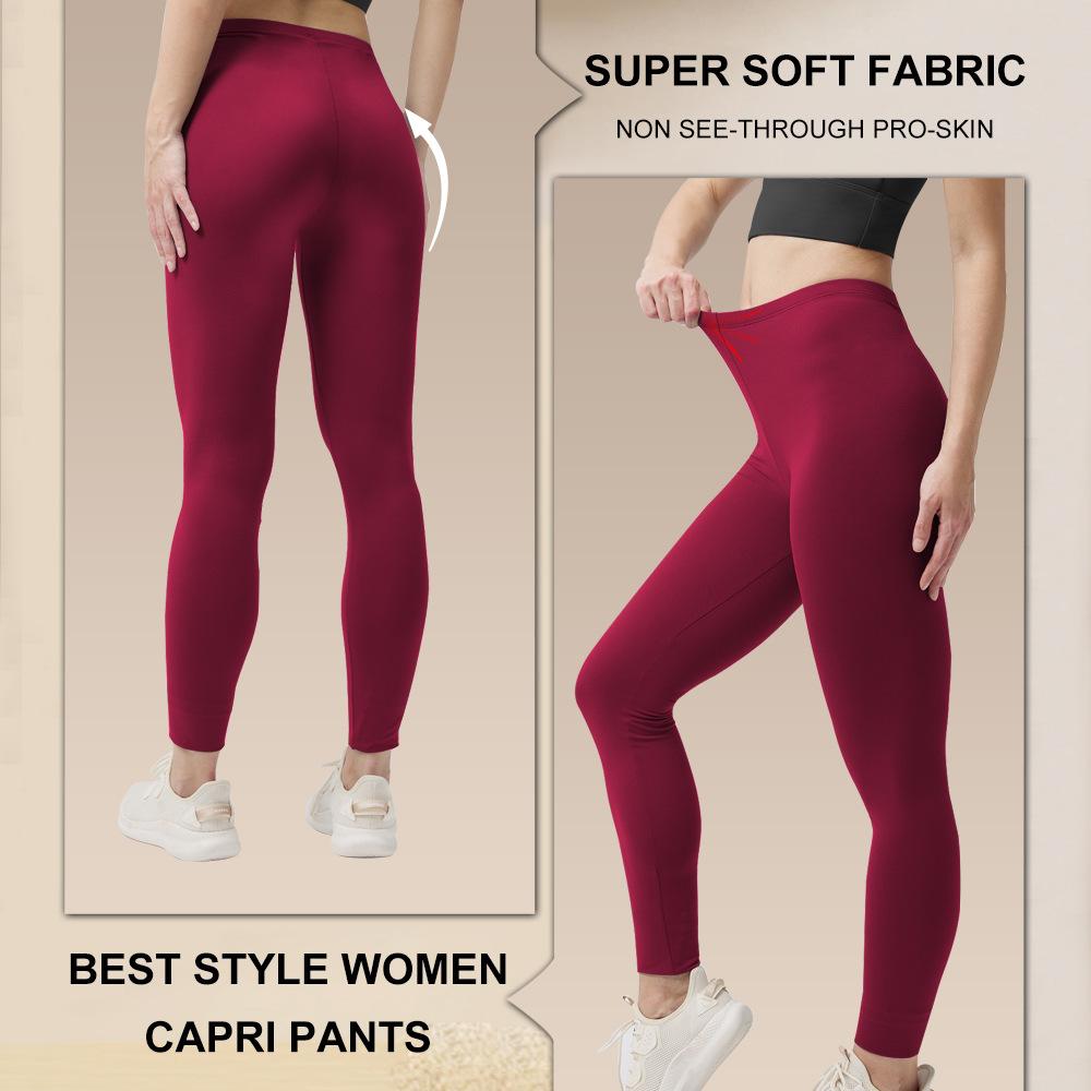 Tight-fitting High-waisted Sports Pants Butt-lifting Regular-waist Yoga Leggings Cycling Running