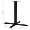 Pied de table de bistro - vidaXL - Noir - Fonte - 76x76x72 cm - A monter soi-même