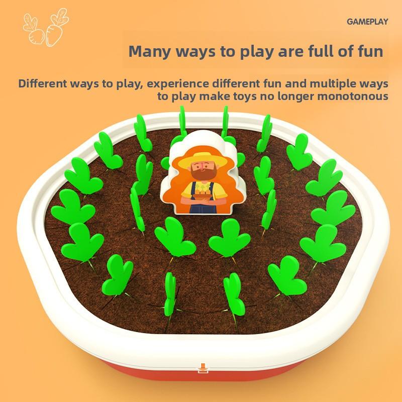 

Детская развивающая пластиковая игрушка «Вытаскивание моркови» для тренировки памяти и взаимодействия родителей и детей Radish Toy Set