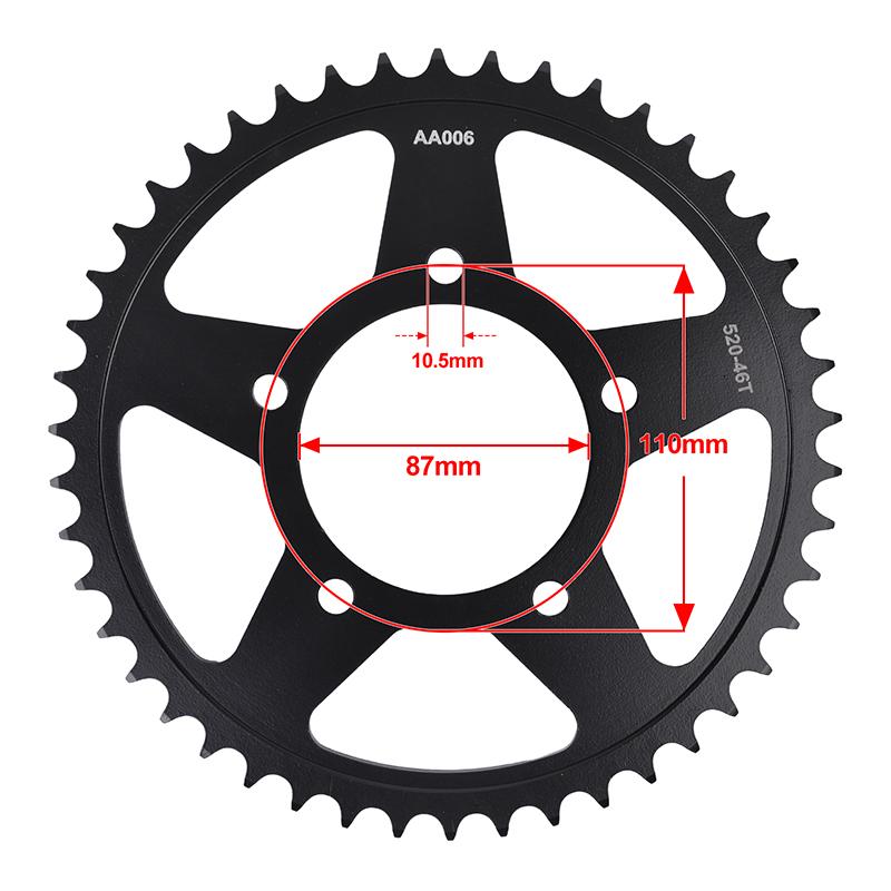 520-14T 520 46T Motor Bike Front Sprocket Gear Wheel for Suzuki DL250 V-Strom 2017- GSR250 GSR250 GSX250 GW250