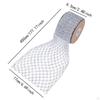1 Roll Christmas Ribbon Mesh for Making Bows, Flower Bouquets, Wreaths, Garlands