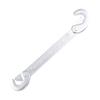 Adjustable Double Hook Spanner Tool High Carbon Steel Large Open End Wrench Ergonomatic Handle For Expert Technicians