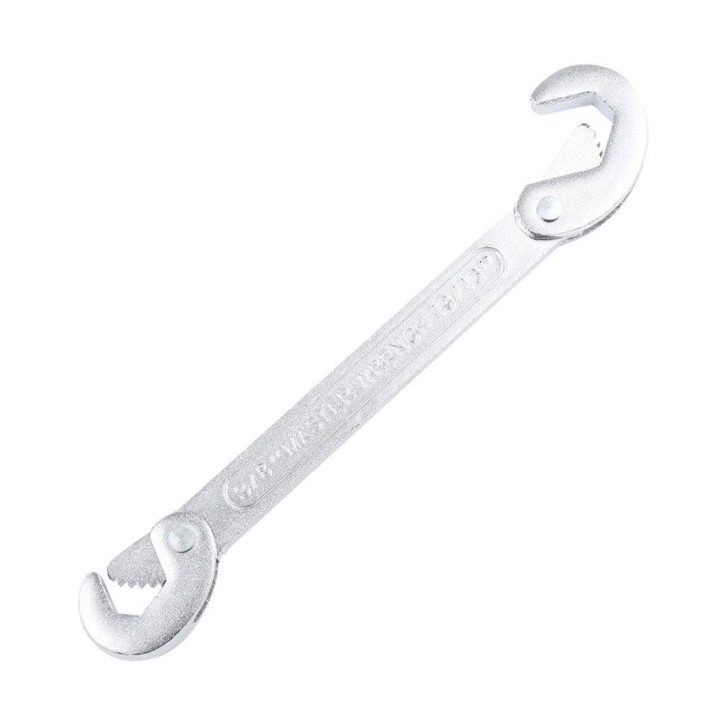 Adjustable Double Hook Spanner Tool High Carbon Steel Large Open End Wrench Ergonomatic Handle For Expert Technicians