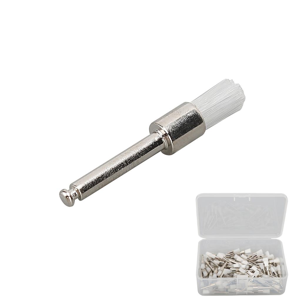 100pcs Dental Polishing Brush Silicone Rubber Disposable Teeth Cleaning Oral Polishing Brush