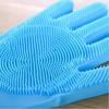 Soft Silicone Pet Grooming Cleaning Gloves Lengthen Anti Bite Dog Cat Bathing Shampoo Glove Dog Massage Hair Removal Glove Dog