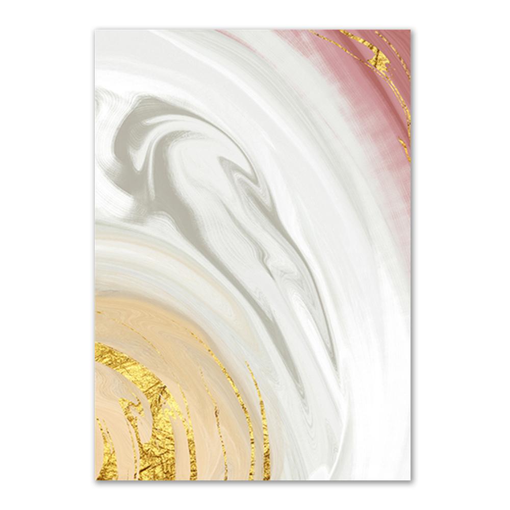 Abstract Gold Foil Modern Lines Pink Canvas Art Paintings For Living Room Bedroom Posters And Prints Wall Poster Home Decor
