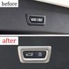 Fit For BMW X1 F48 2016- Silver Steel Rear Door Tailgate Button Cover Trim