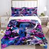 3Pcs Vivid Neon Graffiti Art Bedding Sets For All Sizes New 3D Printed Bed Cover Comforter Duvet Cover Pillowcase Bedroom Decoration