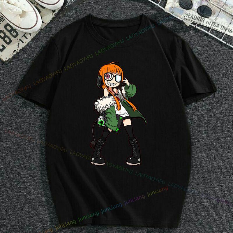 Futaba Sakura Political Persona5 Anime Shirt Persona 5 The Animation T Shirt Printed TShirt tees top