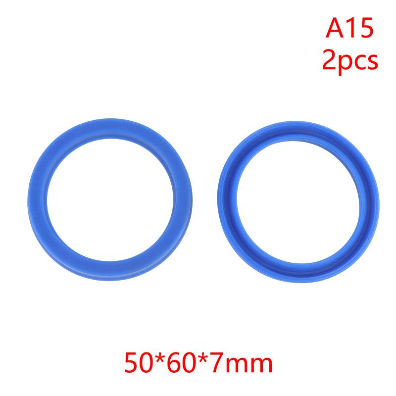 2Pcs PU Hydraulic Oil Seals with Single Lip Radial Shaft for Equipment Repair