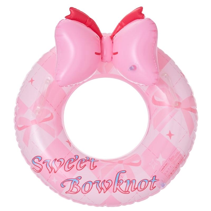 Inflatable Pool Float Bowknot Swimming Hoop Swimming Pool Float Rings Bowknot Swimming Rings Toy Inflatable Float Rings