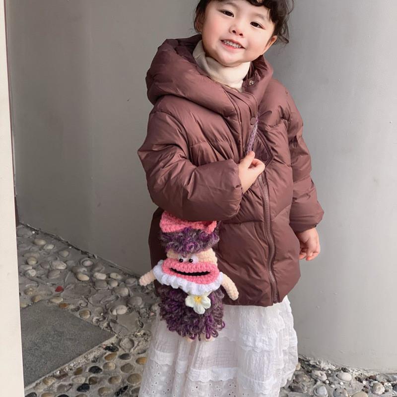 Playful Handwoven Cartoon Shoulder Bag For Toddlers With Breathable Yarn Material