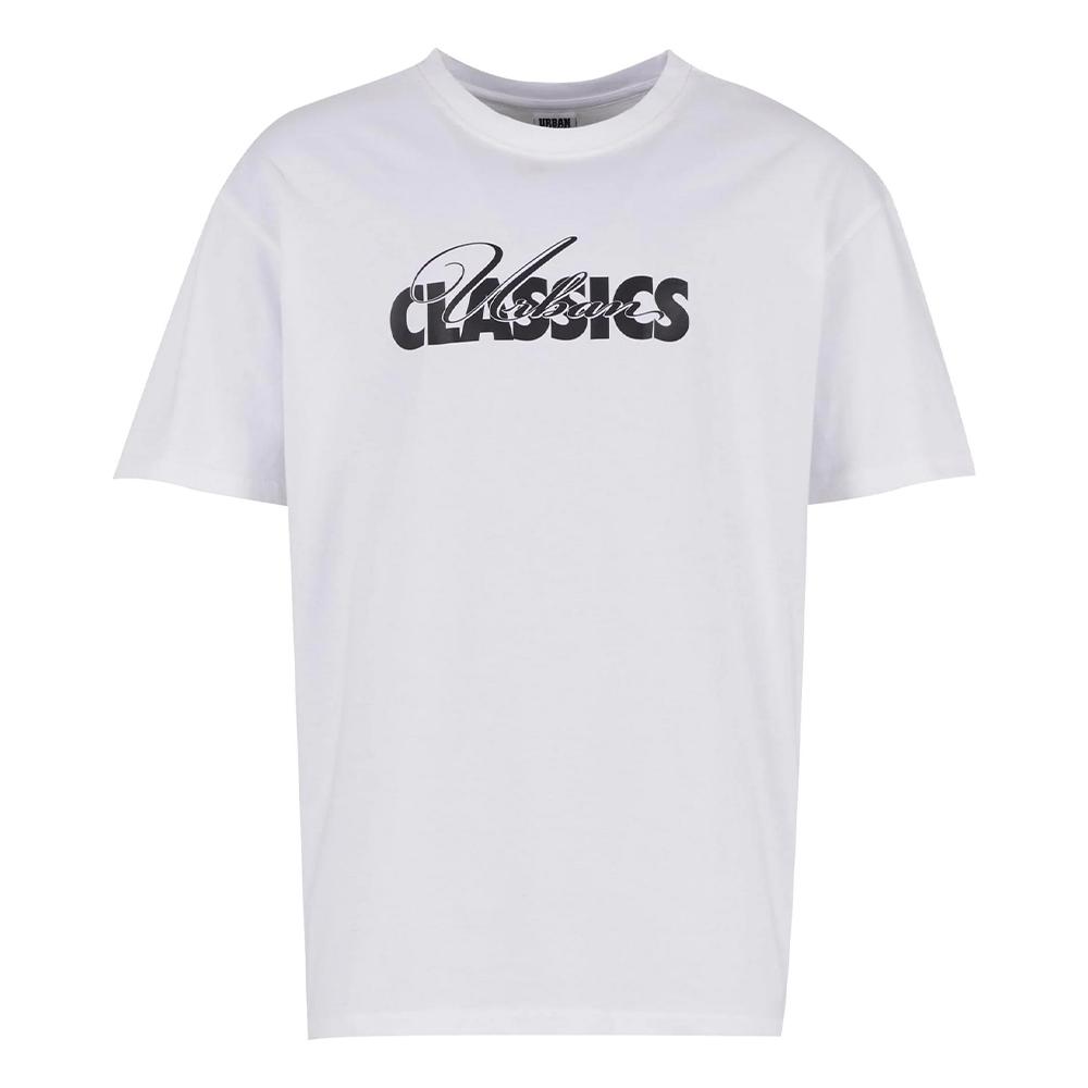 Urban Classics Mens Cursive Logo Heavyweight Oversized T-Shirt