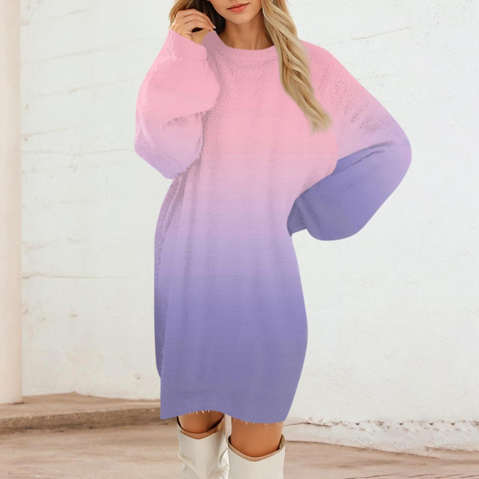 

Женские повседневные плюшевые платья с круглым вырезом и длинным рукавом XXXL