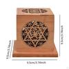 Incense Holder Box in Wood for Tabletop Use with Lid Relaxation