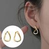1 Pair Geometric Huggie Hoop Earrings for Women, Casual Simple Earrings, Lightweight Minimalist Jewelry for Party Daily Wear