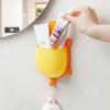 1Pc Cute Toothbrush Holder Wall Mounted Toothpaste Holder Turtle Shape Wall Shower Razor Holder Organizer Bathroom Storage Green