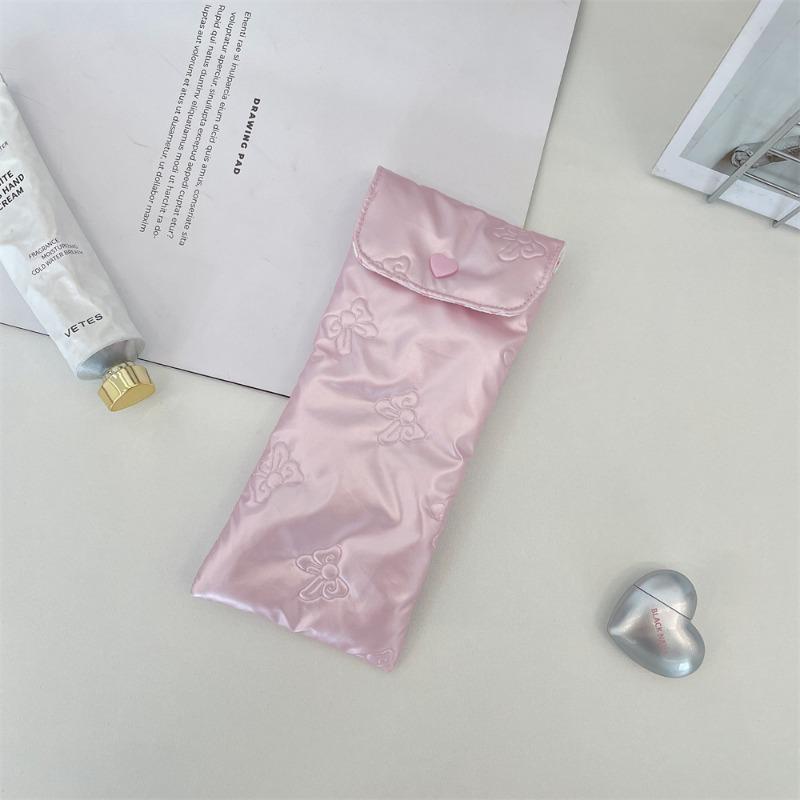 55 Schleifen Brillenaufbewahrungstasche Mädchen tragbare baumwollgefüllte weiche Sonnenbrillen Körper Brillenaufbewahrungstasche