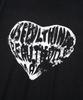 KNITTED Vintage Heart T-Shirt Black-White