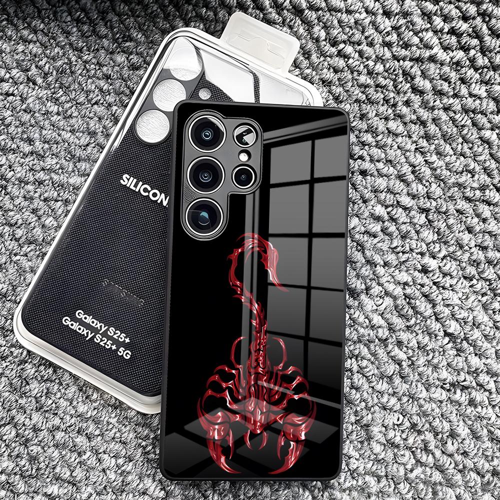 Scorpion Tattoo Design Phone Case For Samsung S26 Ultra S25 Edge Ultra S23 S22 S21 S20 Ultra Plus S24 Fe A25 Glass Cover
