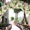 Flower Row Hanging Decoration Artificial Flower DIY Wedding Wall Arrangement Peony Rose Arch Backdrop Background Plants Wall Pad