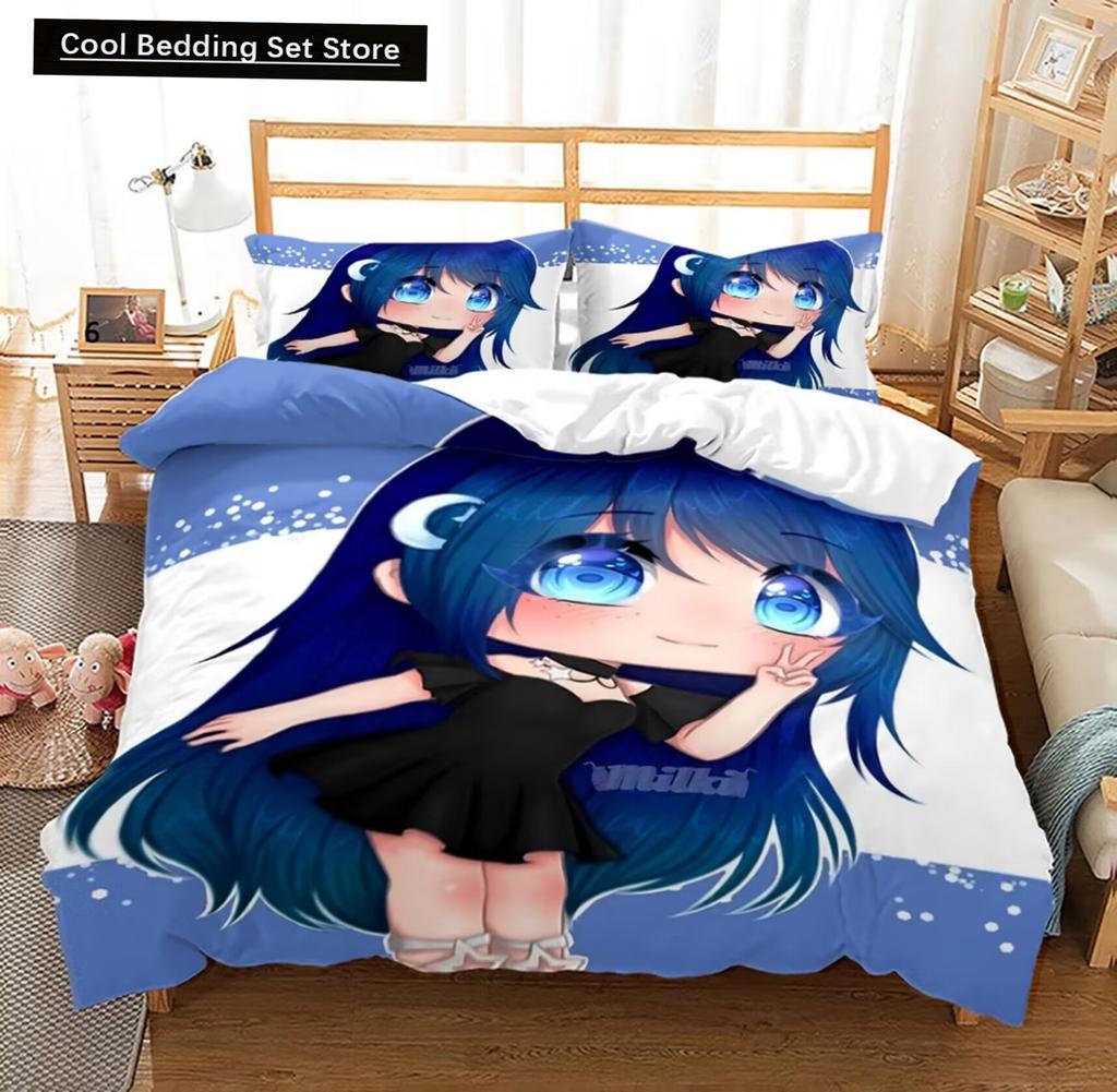 3D Anime The Gacha Girl Bedding Sets Duvet Cover Set With Pillowcase Twin Full Queen King Bedclothes Bed Linen For Home Textiles