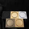 10x10cm   Floor Drain Brass Square Pop-up Floor Drain Floor Cover Shower Room Push Down Deodorant Bathtub Shower Drain