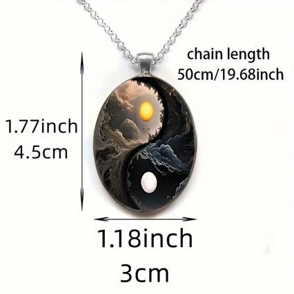 Exquisite Oval Pendant, Dreamy Peacock Accessories Necklace