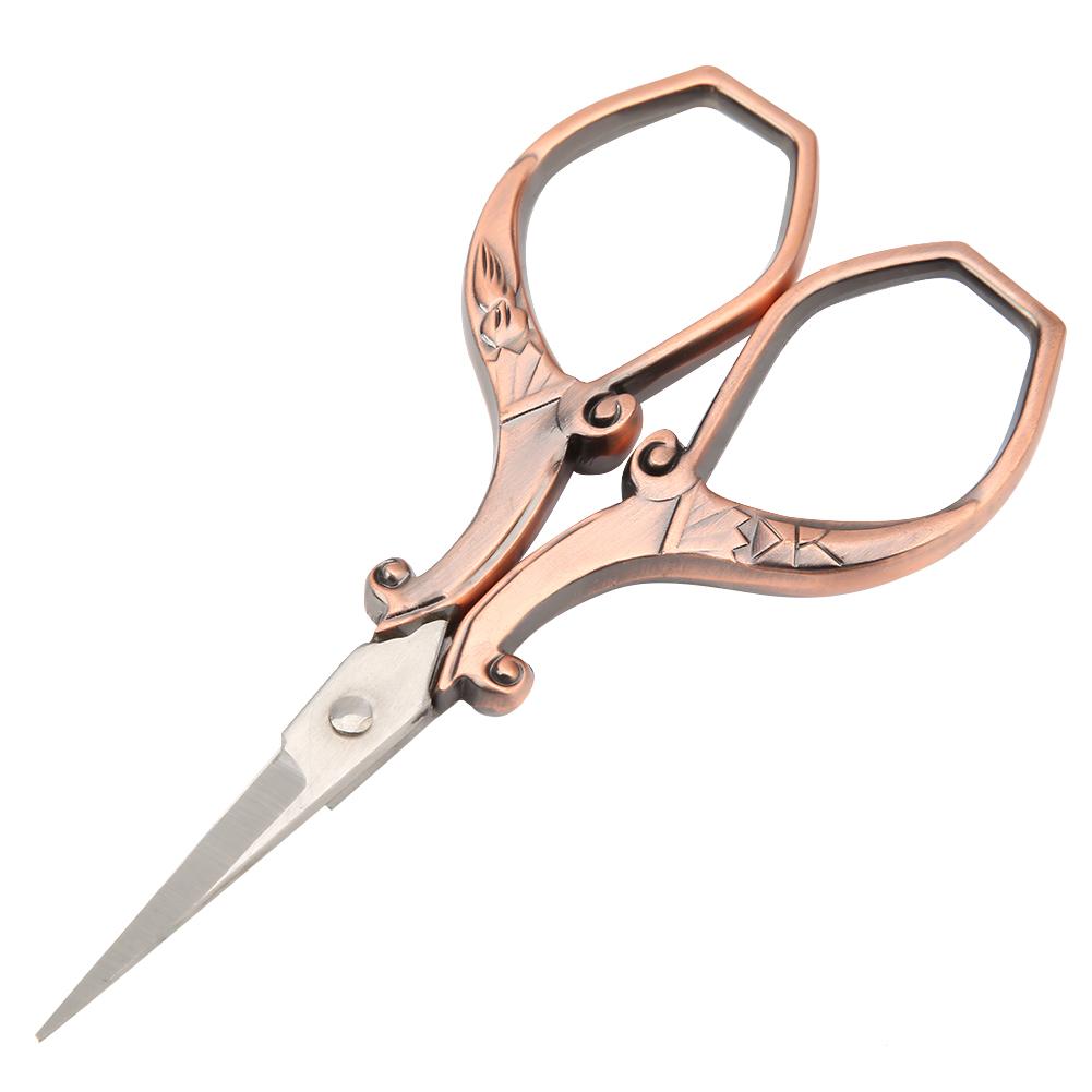 Европейские ретро ножницы для вышивки крестом, винтажные ножницы для рукоделия, инструмент для вышивания (Красная бронза)