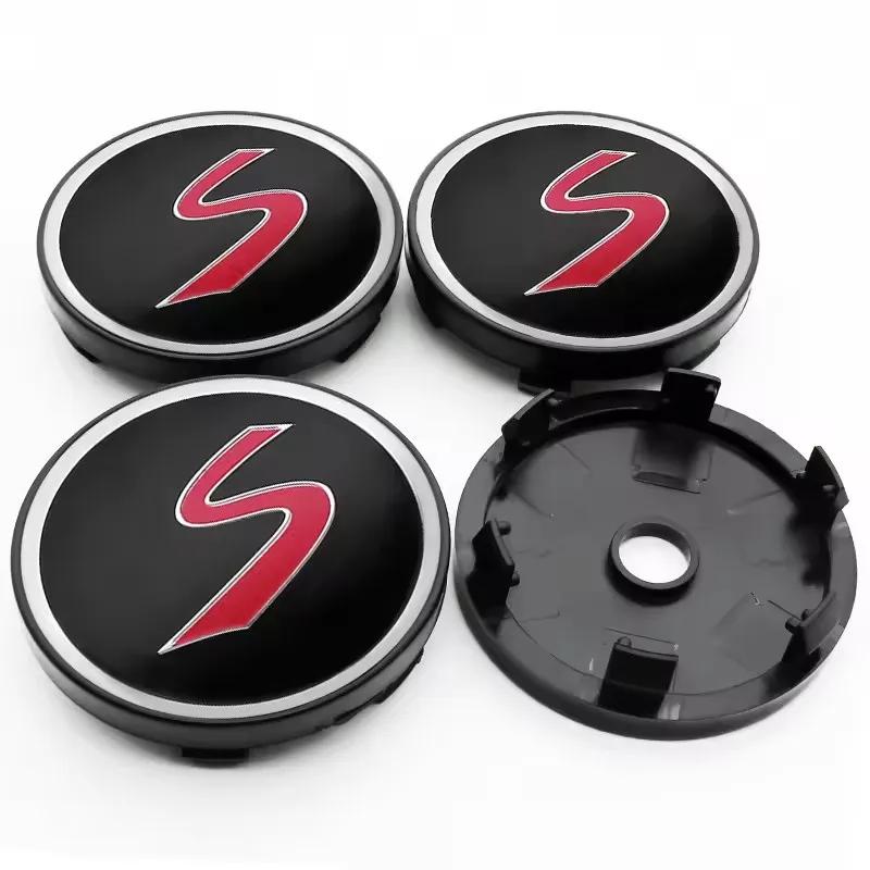 4Pcs 60mm Car Wheel Center Hub Caps Rim Cover Emblem Badge For MINI Cooper One S JCW R56 R53 R57 R60 R59 F54 F55 F56 Accessories