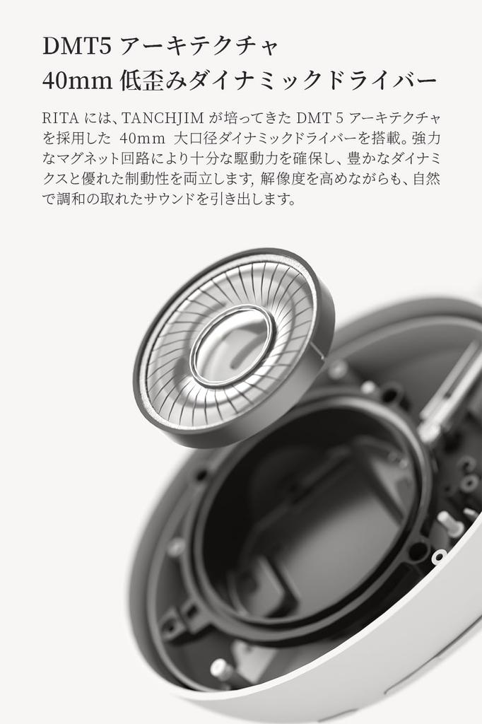 TANCHJIM RITA Bluetooth Active Noise Gaming Compatible Dual Device Connection Independent Acoustic LDAC High Resolution Audio Up to 92 Hours of