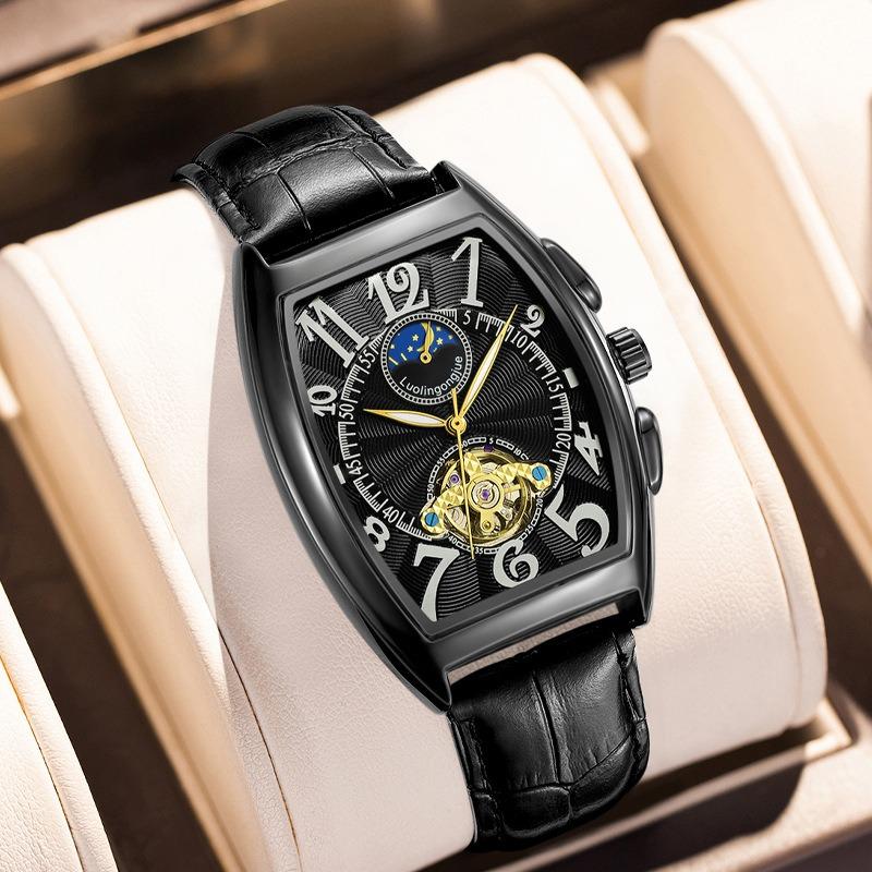 Duke of Lorraine Automatic Mechanical Hollow Tourbillon Sun Moon Star Watch Men's Mechanical Watch