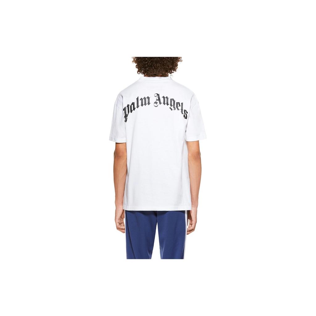 T-shirt a maniche corte con orso Palm Angels Bianca Uomo Top PMAA001R21JER0010160