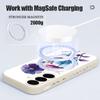 Watercolor Floral Pattern Case For Samsung Galaxy S26 S25 Ultra S24 S23 FE S22 Plus S21 Built-in Metal Plate Magnetic Silicone Cover
