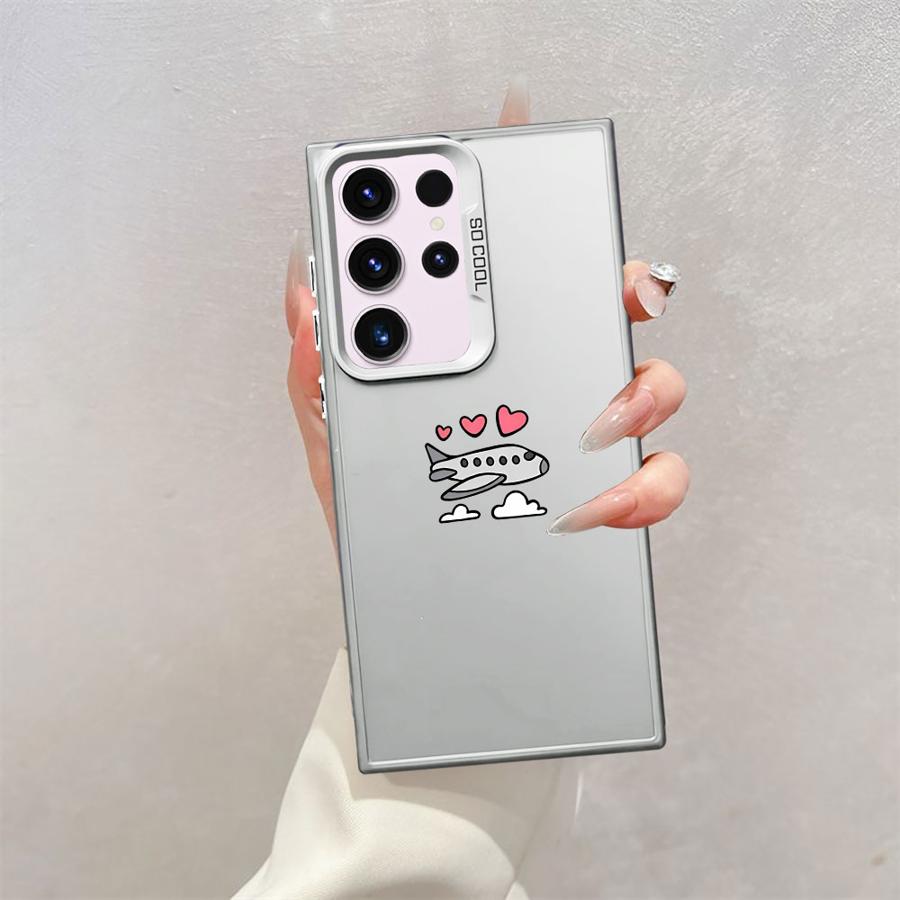 Case for Samsung Galaxy S21 S25Plus S23 S24 FE S25 S22 Ultra Note 20 Ultra S24Ultra S20 FE Soft Shell Aeroplane