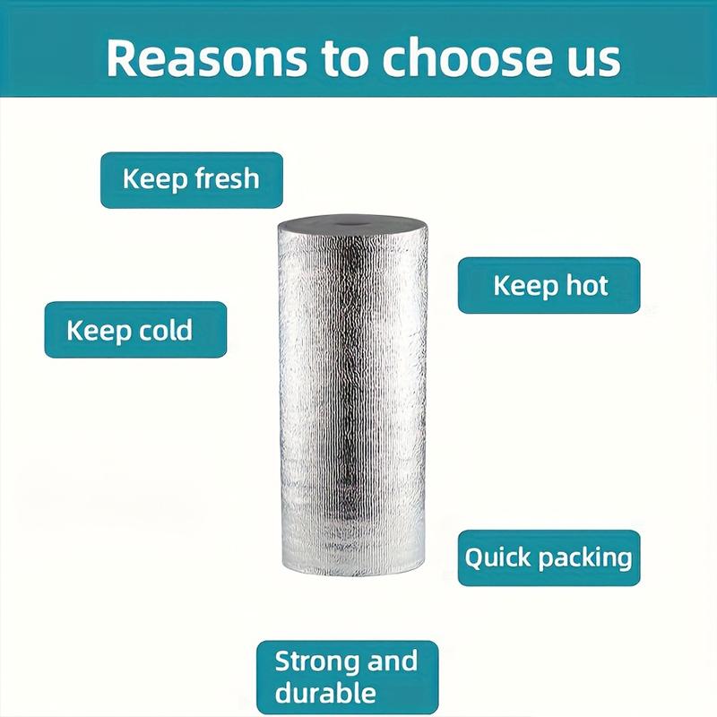 1Roll Insulation Freely Customized Thermal Various Purposes Freshness of Food Practical Aluminum Foil Car Insulation 2MM