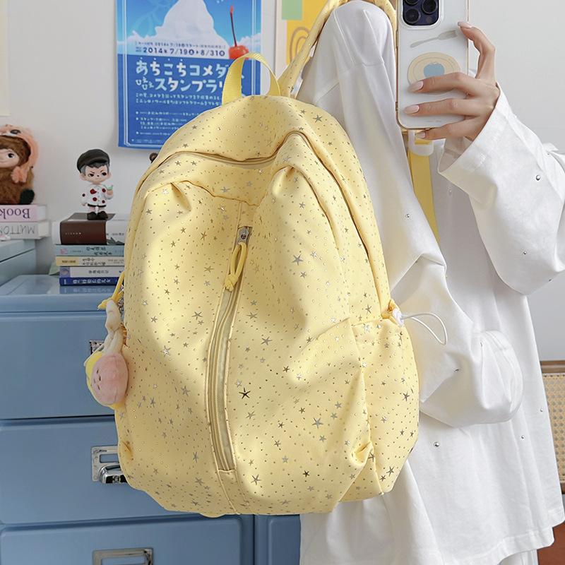Schoolbag Spring New Schoolbag Female Korean Ins Sweet Stars Girl Heart Travel Backpack High Value Mori Backpack