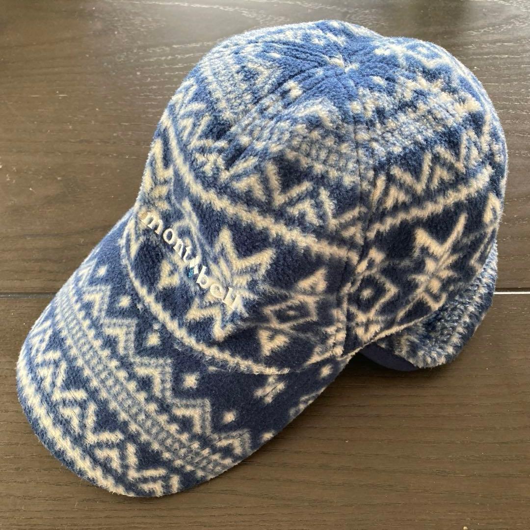 Used [mont-bell] Fleece cap with earmuffs S size 54-56cm Geometric