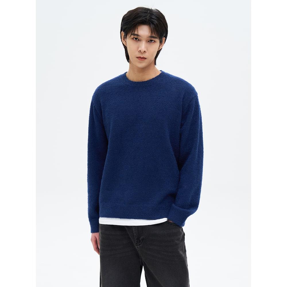 8Seconds Soft Boucle Round Knit Blue Royal Blue/M