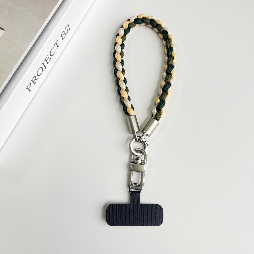 Creative Hand-Woven Mobile Phone Lanyards, Wristbands, Short Rope Strings, Pearl Jewelry, Pendants, Safety Anti-Loss Ropes