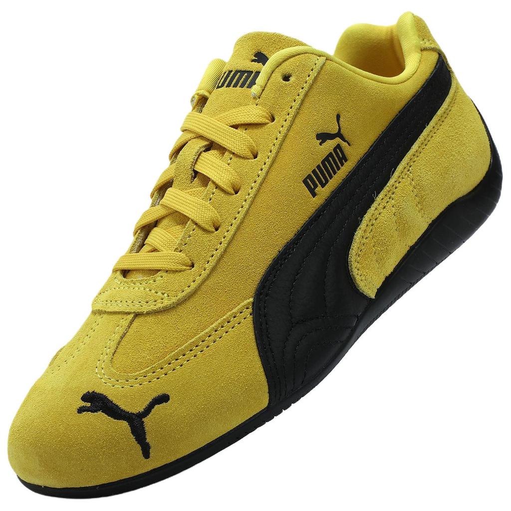 New PUMA Speedcat Collection Low Top Casual Shoes Unisex Yellow Black 406329-19