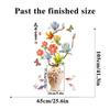 Chinese Style Koi Fish Vase Wall Sticker Self Adhesive Waterproof Simple Design for Living Room TV Background Home Decor