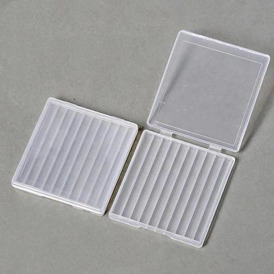 10 Slot Nail Drill Bit Storage Box Clear Visible Dustproof Organizer for Professional Nail Techs Home Manicure Salon Use