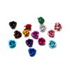 30/50pcs 7/9/11 mm Aluminum Flower Spacer Beads Colorful Loose Bead for Bracelet Earrings Jewelry Making Accessories