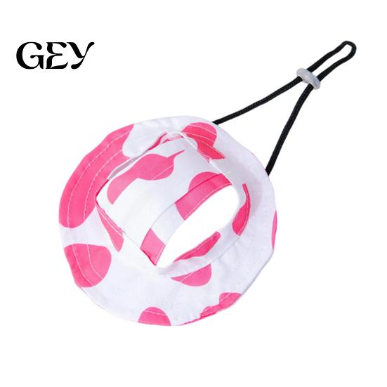 Breathable Dog Hat Sun with Ear Holes, Wide Brim Protection Hat, Adjustable Medium Drawstring for Small And Dogs Outdoor Walking Hiking