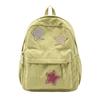 Lightweight Corduroy Backpack Soft Fabric Travel Bag Cute School Backpack  Outdoor